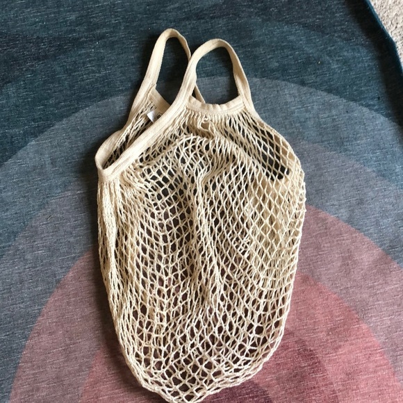 Eco Bags Go Green Sustainable Textile Boho Net Reusable Cotton Bag - Picture 2 of 9